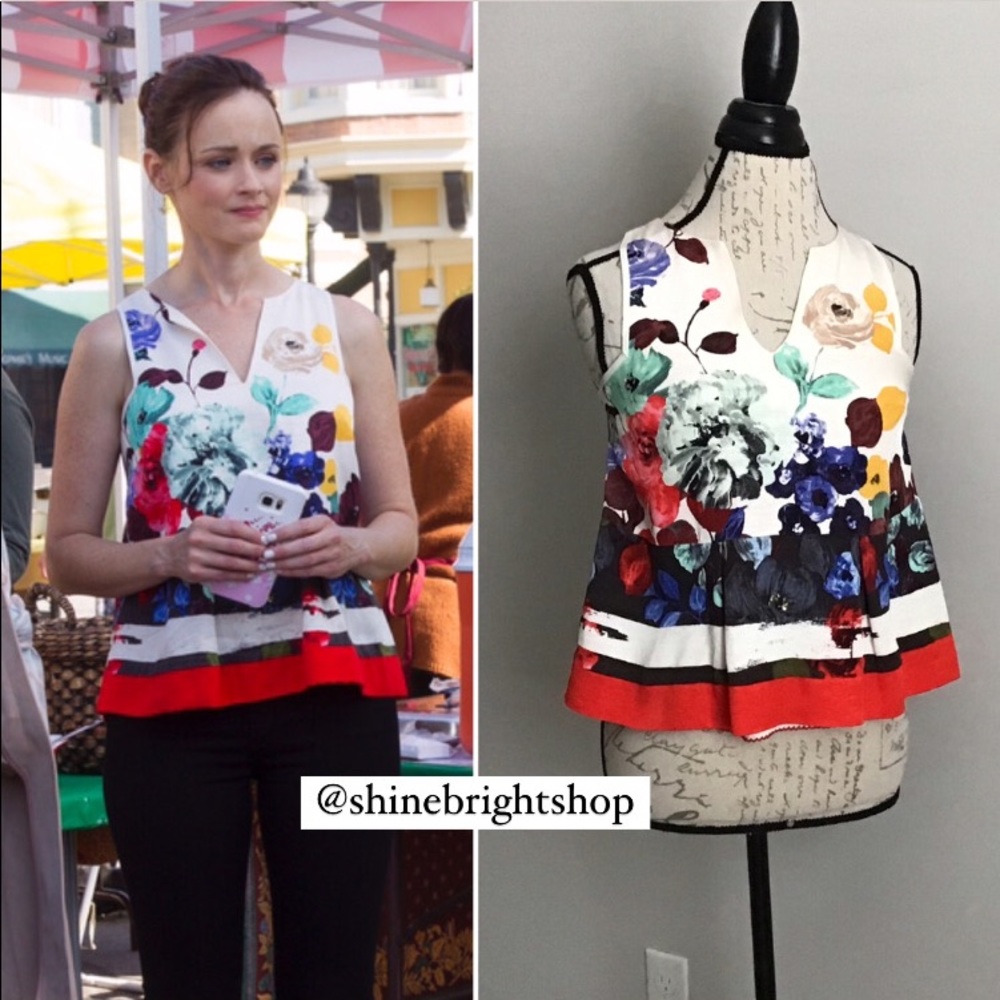 Floral Peplum Top ASO Alexis Bledel as Rory in Gilmore Girls